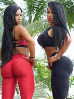 fitness twins bimbo style