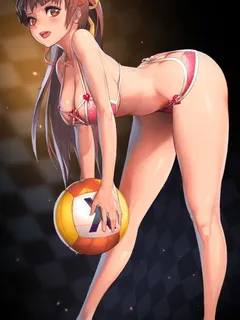 i'd play volleyball with her