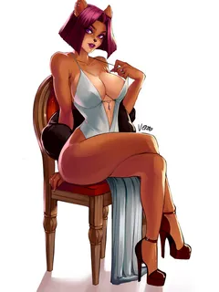 liz bandicoot white dress by theartofvero