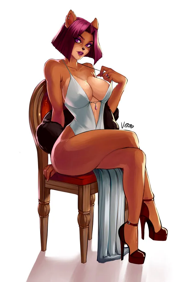 liz bandicoot white dress by theartofvero