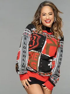 032 kayla braxton - sexy red/black x-mas sweater pic #7!