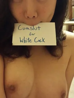 cumslut for white cock