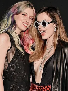 bella thorne braless boobs showing off nice cleavage with dani thorne.