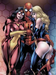 spider-man, spider-woman & ms. marvel