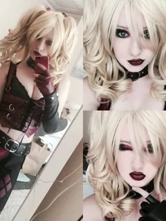 my attempt at harley quinn for halloween