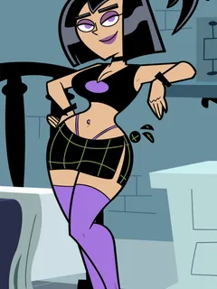 aesthetic goth cartoon. ❤️