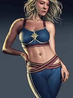 sexy captain marvel(viiperart)