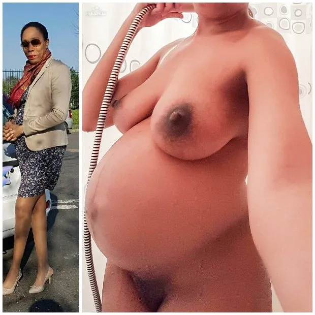 ebony milf pregnant with breast full of milk