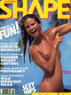 christie brinkley on the cover of shape