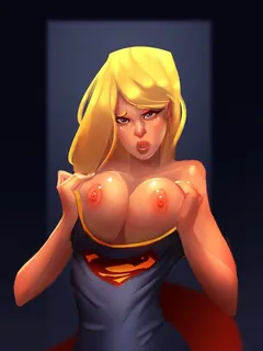 supergirl big tit squeeze