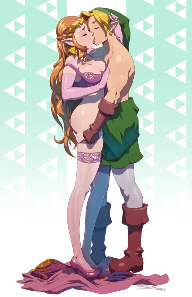 zelda and link - robert porter - the legend of zelda