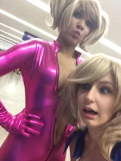 amateurs sluts alabama firecracker & rubber woman claire in pink latex cosplay with teen cleavage on board - sgb tteen lett