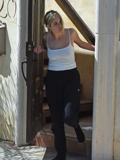 ashley benson braless boobs in a see through white tank top showing off her big tits with g eazy.