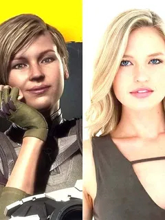 christina eenigenburg - current mortal kombat 11's cassie cage face model actress!