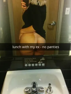 lunch with my ex - no panties