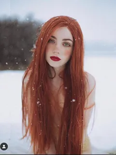 long red hair