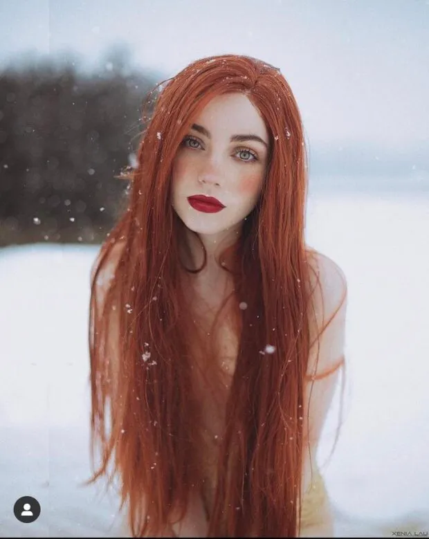 long red hair