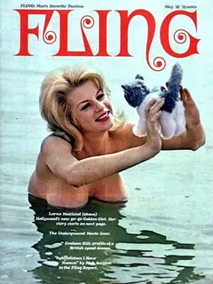 lorna maitland on the cover of fling magazine