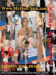 rihanna nude - rihanna goes completely nude at fashion icon award at cfdas