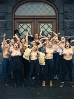 when you teach women showing your tits is empowering. free the nipple and femen protests in iceland