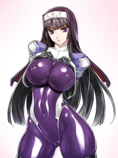 thicc purple latex bodysuit