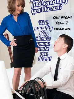 mom caught son in her special toy box, now she has to punish him! mother mom captions taboo mom mother family taboo captioned