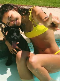 zendaya looking cute in her bikini