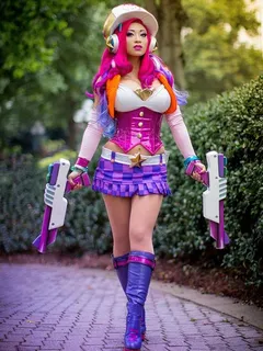 yaya han as arcade miss fortune (league of legends)