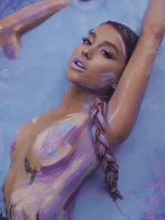 ariana grande bodypainted for god is a woman