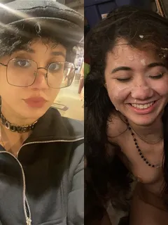 cute cumslut before and after