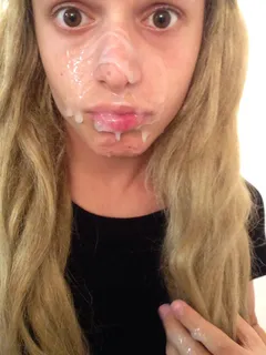 blonde cum slut