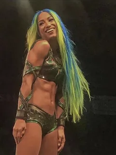 sasha banks and her beautiful smile