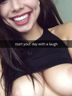 cute teen flashes tits on snap