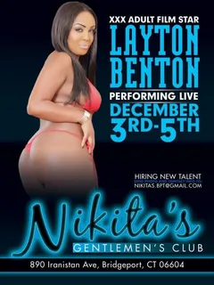 layton benton features nikita’s gentlemen’s club december 3-5