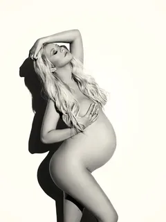 christina aguilera, nsfw, nude, pregnant