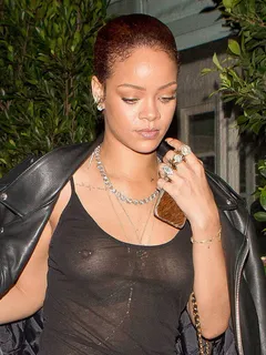 rihanna in see through