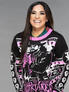 040 raquel rodriguez - wwe diva in hot sexy black/purple x-mas sweater pic #6!