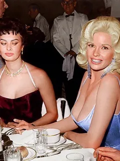 sophia loren (born 1934) and jayne mansfield (1933-1967)