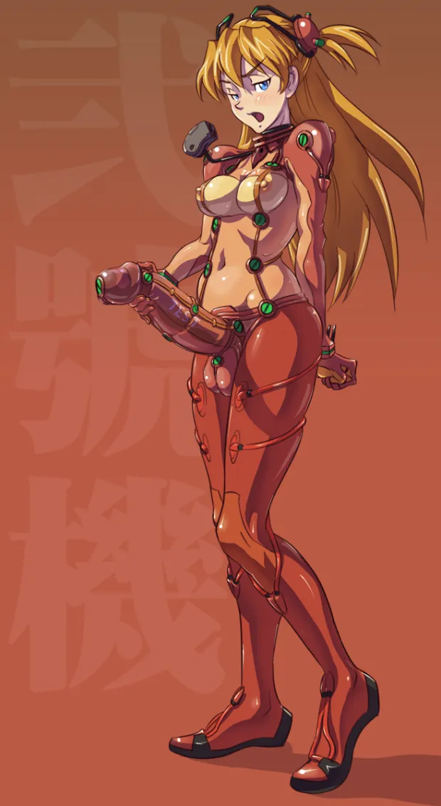 evangelion futa illustration :x