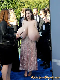 rachel brosnahan huge saggy tits exposed in public