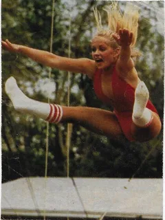 charlene tilton dallas in red leotard