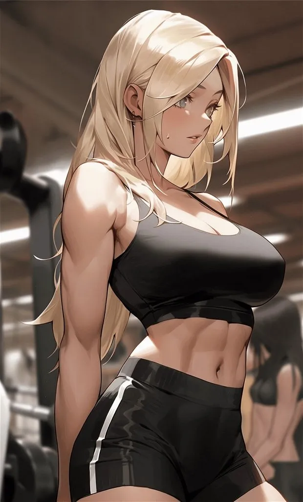 cute chick at the gym