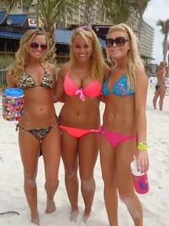 bunch of college sluts at the beach.