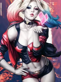 harley quinn kiss