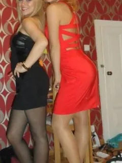 nice party chicks in tight mini dresses