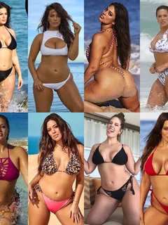 thick ass ashley graham in bikinis 2