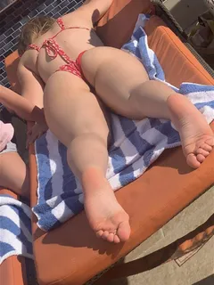 teen slut candid by the pool shows off perfect ass and feet (enough likes and i’ll post face)