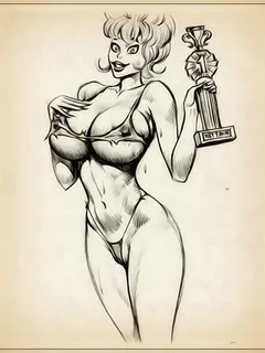 toon characters - annie fanny - wet t-shirt award