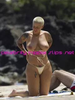 amber rose topless