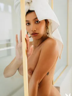 Dominique Lobito in Playboy set En Suite